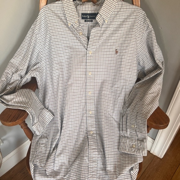 Ralph Lauren Dress Polo multi color Long sleeve XL - Picture 1 of 3